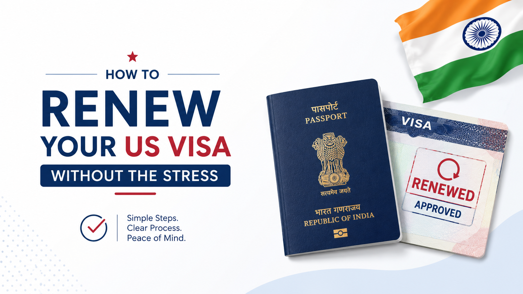Indian applicant reviewing passport and prior U.S. visa details for a B1/B2 renewal